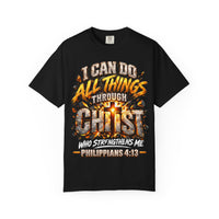 Load image into Gallery viewer, I Can Do All Things Through Christ Philippians 4:13 Christian T-Shirt