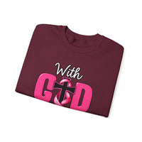 Load image into Gallery viewer, With God All Things Are Possible Faith Crewneck Sweatshirt