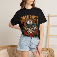 Load image into Gallery viewer, Guns N' Roasts Skull &amp; Roses Graphic T-Shirt