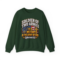 Load image into Gallery viewer, Soldier of Two Armies U.S. Military &amp; Army of God Sweatshirt