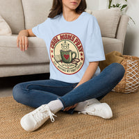 Load image into Gallery viewer, Cool Moms Pray Christian T-Shirt | Coffee &amp; Bible Retro Badge Tee for Moms