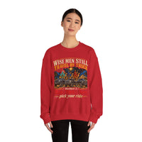 Load image into Gallery viewer, Wise Men Still Travel by Truck Crewneck Sweatshirt