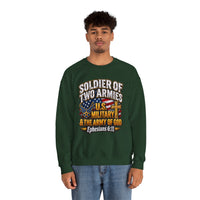 Load image into Gallery viewer, Soldier of Two Armies U.S. Military &amp; Army of God Sweatshirt
