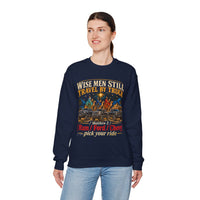 Load image into Gallery viewer, Wise Men Still Travel by Truck Crewneck Sweatshirt