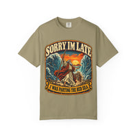Load image into Gallery viewer, Sorry I’m Late I Was Parting the Red Sea Graphic T-Shirt