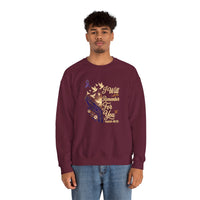 Load image into Gallery viewer, I Will Remember For You Alzheimer's Christian Sweatshirt | Isaiah 49:15 Purple Ribbon Dove Tee