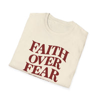 Load image into Gallery viewer, Faith Over Fear Christian Inspirational T-Shirt