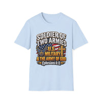 Load image into Gallery viewer, Soldier of Two Armies U.S. Military Christian T-Shirt