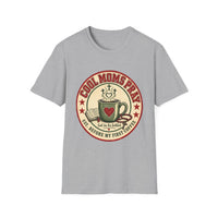 Load image into Gallery viewer, Cool Moms Pray Christian T-Shirt | Coffee &amp; Bible Retro Badge Tee for Moms