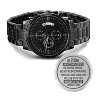 Load image into Gallery viewer, Men's Watch, Be Strong and Courageous, Joshua 1:9