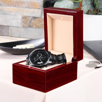 Load image into Gallery viewer, Men's Watch, Be Strong and Courageous, Joshua 1:9