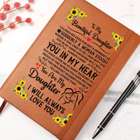 Load image into Gallery viewer, TO MY DAUGHTER PROUD LEATHER JOURNAL