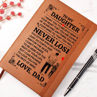 Load image into Gallery viewer, TO MY DAUGHTER PROMISE LEATHER JOURNAL
