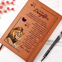 Load image into Gallery viewer, To My Daughter Leather Journal Your Crown