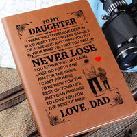 Load image into Gallery viewer, TO MY DAUGHTER PROMISE LEATHER JOURNAL