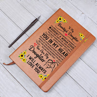 Load image into Gallery viewer, TO MY DAUGHTER PROUD LEATHER JOURNAL