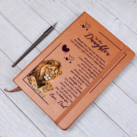 Load image into Gallery viewer, To My Daughter Leather Journal Your Crown