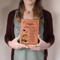 Load image into Gallery viewer, To My Daughter Leather Journal Your Crown