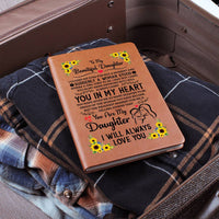 Load image into Gallery viewer, TO MY DAUGHTER PROUD LEATHER JOURNAL