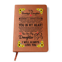 Load image into Gallery viewer, TO MY DAUGHTER PROUD LEATHER JOURNAL
