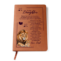 Load image into Gallery viewer, To My Daughter Leather Journal Your Crown