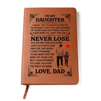 Load image into Gallery viewer, TO MY DAUGHTER PROMISE LEATHER JOURNAL
