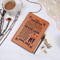 Load image into Gallery viewer, TO MY DAUGHTER PROMISE LEATHER JOURNAL