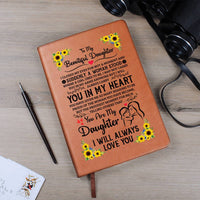 Load image into Gallery viewer, TO MY DAUGHTER PROUD LEATHER JOURNAL