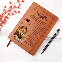 Load image into Gallery viewer, To My Daughter Leather Journal Your Crown