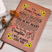 Load image into Gallery viewer, TO MY DAUGHTER PROUD LEATHER JOURNAL