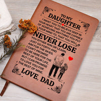 Load image into Gallery viewer, TO MY DAUGHTER PROMISE LEATHER JOURNAL