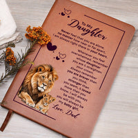 Load image into Gallery viewer, To My Daughter Leather Journal Your Crown