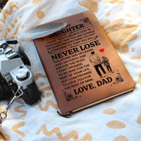 Load image into Gallery viewer, TO MY DAUGHTER PROMISE LEATHER JOURNAL