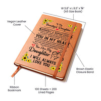 Load image into Gallery viewer, TO MY DAUGHTER PROUD LEATHER JOURNAL