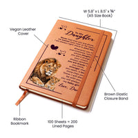 Load image into Gallery viewer, To My Daughter Leather Journal Your Crown