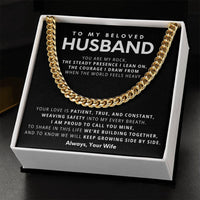 Load image into Gallery viewer, To My Beloved Husband, You are my rock,  the steady presence I lean on