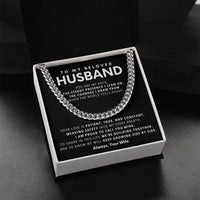 Load image into Gallery viewer, To My Beloved Husband, You are my rock,  the steady presence I lean on