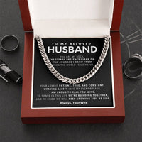 Load image into Gallery viewer, To My Beloved Husband, You are my rock,  the steady presence I lean on