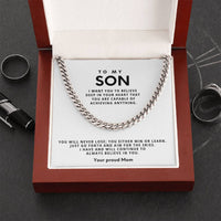 Load image into Gallery viewer, To my Son, You will never lose; you either win or learn