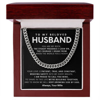 Load image into Gallery viewer, To My Beloved Husband, You are my rock,  the steady presence I lean on