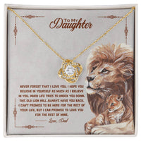 Load image into Gallery viewer, To my beautiful daughter, I promise to love you for the rest of my life