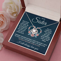 Load image into Gallery viewer, TO MY SISTER SQUEEZED LOVE KNOT NECKLACE GIFT SET
