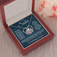 Load image into Gallery viewer, TO MY SISTER SQUEEZED LOVE KNOT NECKLACE GIFT SET