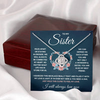 Load image into Gallery viewer, TO MY SISTER SQUEEZED LOVE KNOT NECKLACE GIFT SET