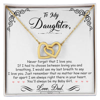 Load image into Gallery viewer, My Baby Girl - Interlocking Heart Necklace