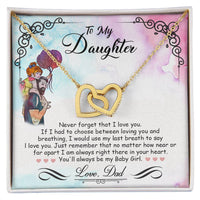 Load image into Gallery viewer, My Baby Girl - Interlocking Heart Necklace