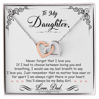 Load image into Gallery viewer, My Baby Girl - Interlocking Heart Necklace