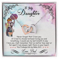 Load image into Gallery viewer, My Baby Girl - Interlocking Heart Necklace
