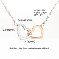 Load image into Gallery viewer, TO MY SISTER BOND INTERLOCKING NECKLACE GIFT SET