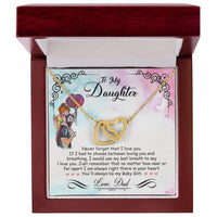 Load image into Gallery viewer, My Baby Girl - Interlocking Heart Necklace